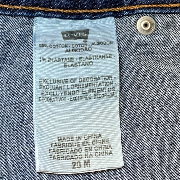 Levi’s Women Size 20 Skinny Jeans 542 Medium Wash Distressed - Picture 8 of 10